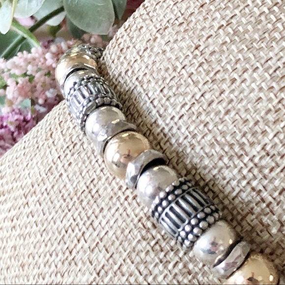 SILPADA Silver & Gold Two-Tone Bracelet B1223 - Picture 2 of 7